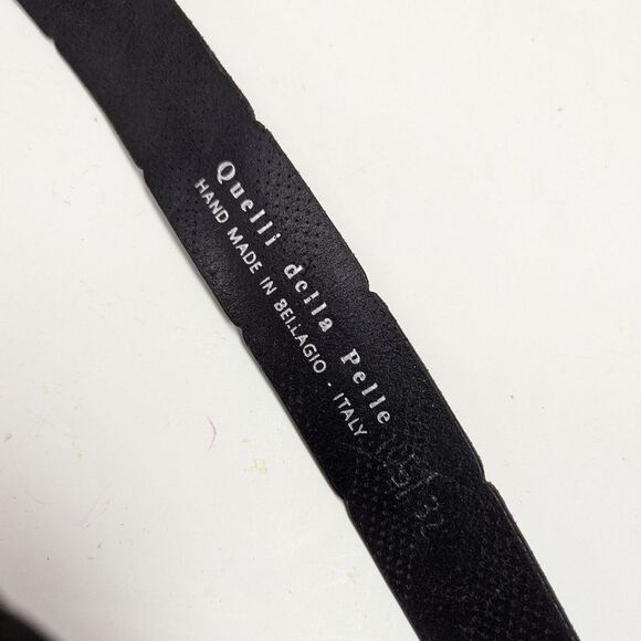 Vintage Italian Leather Belt with Car Buckle – Quelli Della Pelle – Size 37–42 - Picture 7 of 9